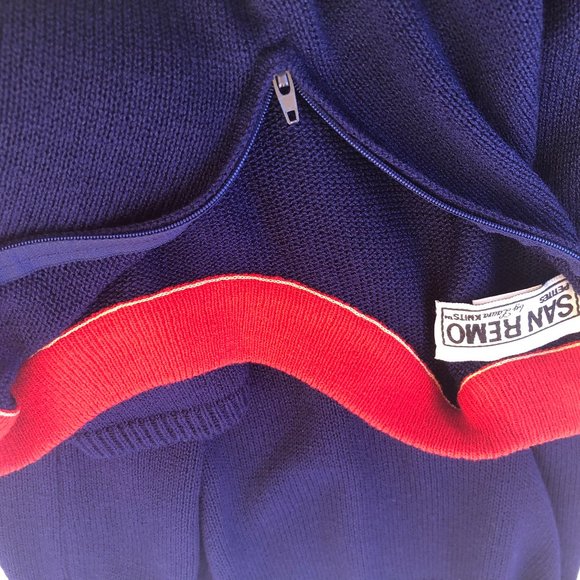 San Remo Vintage 80's Knit Jacket & Top Twin Set - Picture 7 of 12